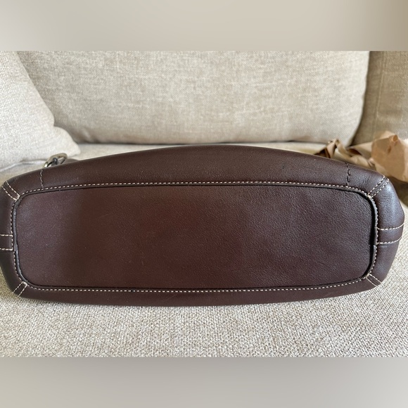 Vintage Y2K Coach East West Legacy Tassel Shoulder Leather Purse - Picture 3 of 10